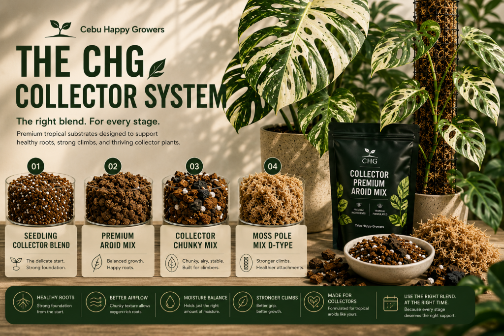 CHG Collector System tropical aroid substrate blends for every growth stage