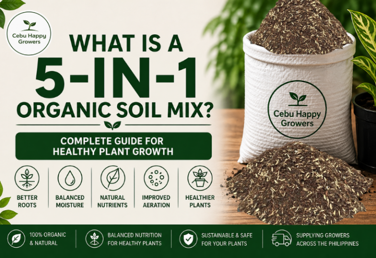 5-in-1 organic soil mix Cebu Happy Growers Philippines bulk soil supplier